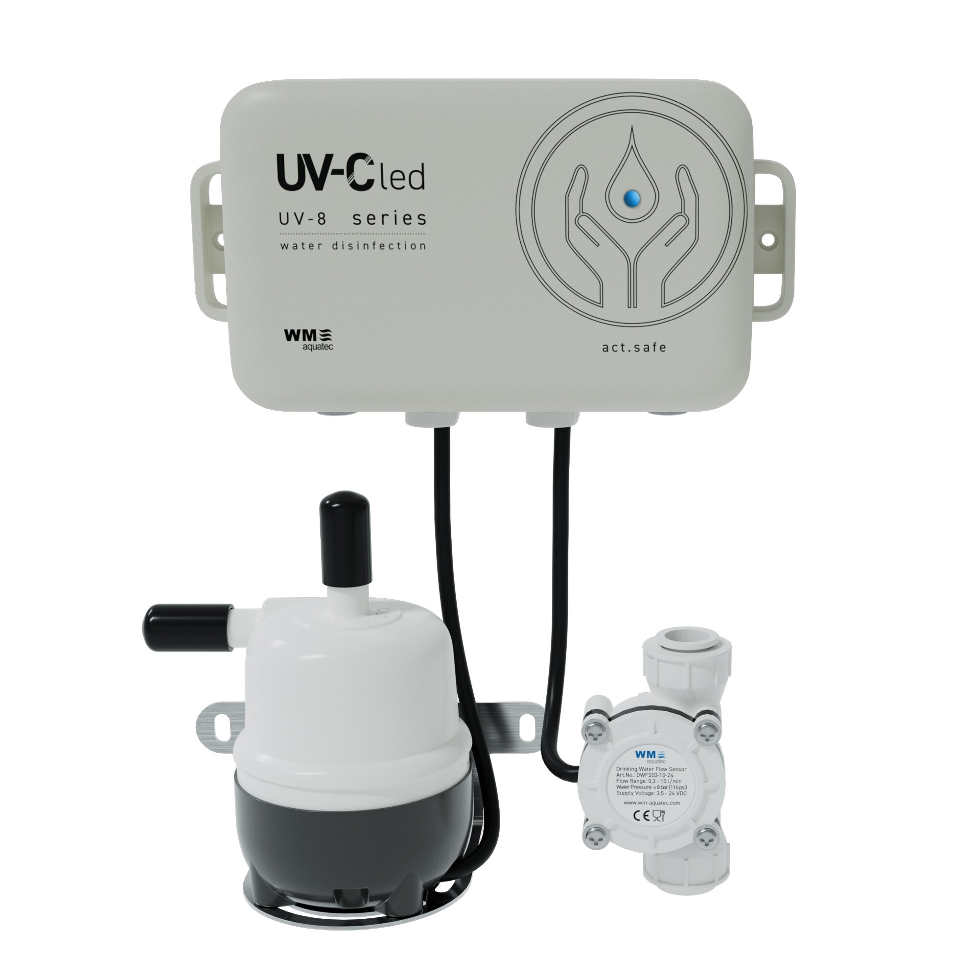 WM aquatec UV‑8 Serie – UV‑C LED Wasserdesinfektion für Frischwasser