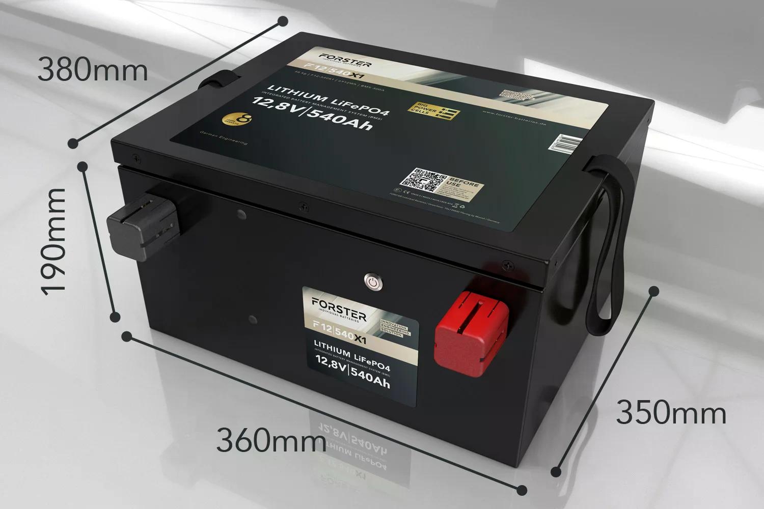 12,8V Lithium 540Ah LiFePO4 Premium Batterie  300A-BMS-2.1  Ducato Ford PSA  6912Wh