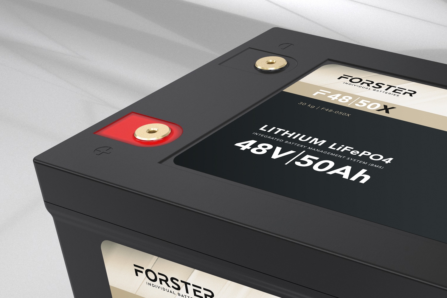 51,2V Lithium 50Ah LiFePO4 Premium Batterie  200A-BMS-2.0  500A Bluetooth Mess-Shunt  2560Wh  IP67