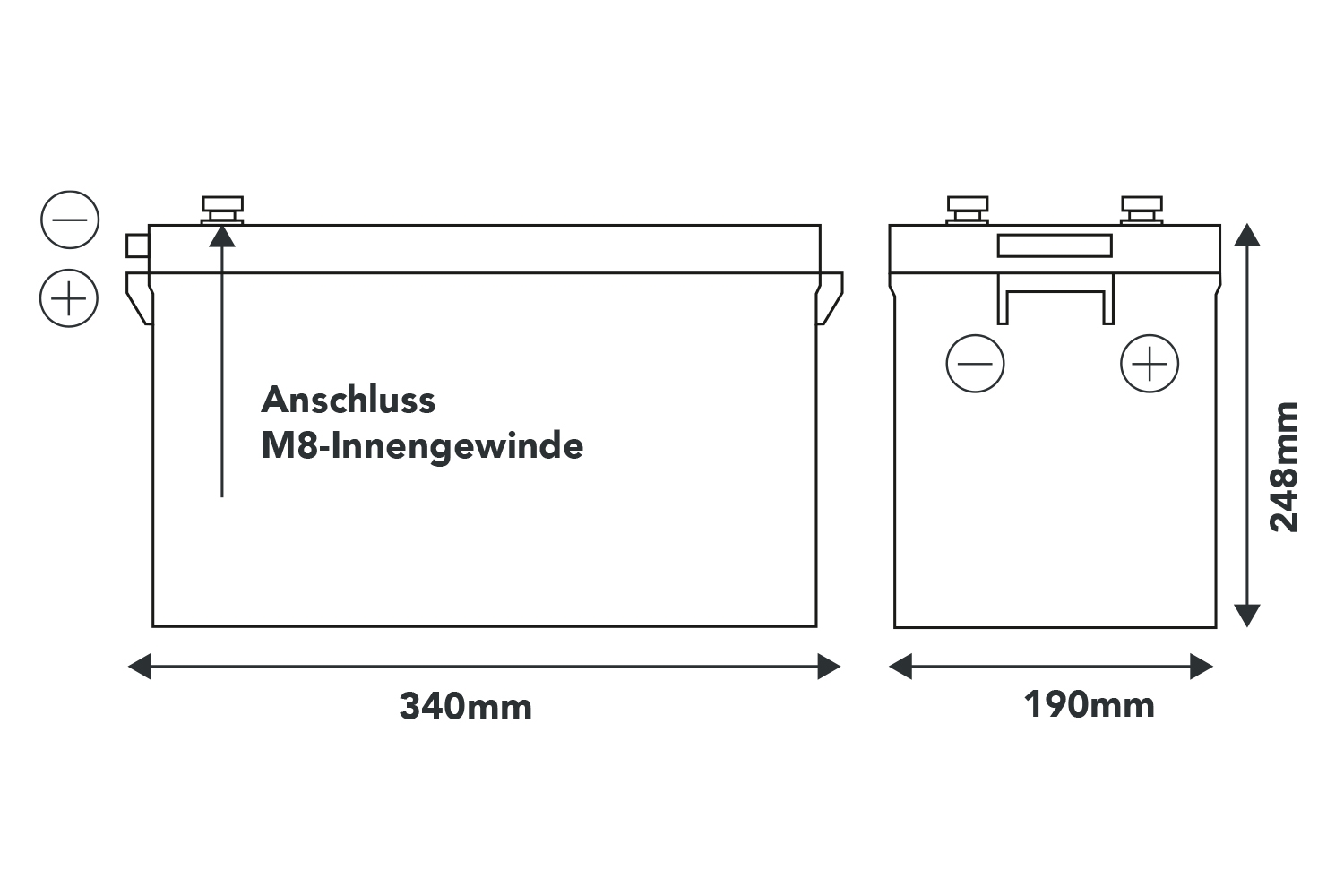 200Ah  12,8V  2560Wh  SMART POWER Lithium LiFePO4 Batterie mit Bluetooth 4.0  integriertem 200A-400A BMS  Heizung