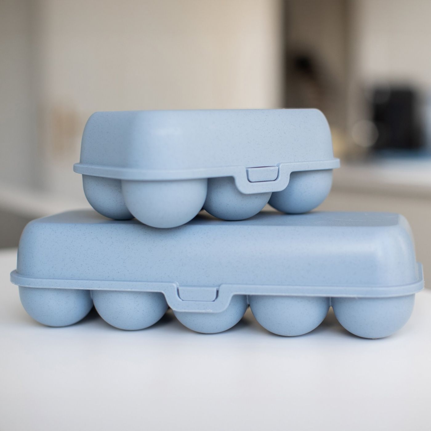 Koziol Eierbox EGGS TO GO MINI blau für 6 Eier