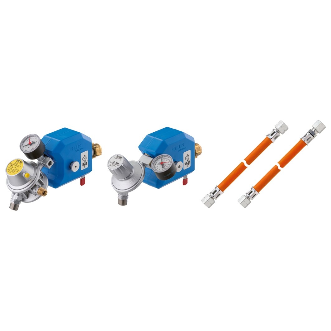 GOK Caramatic SafeDrive Plus 30 mbar KLF x RVS 10/8 Sicherheits-Gasdruck-Umschaltautomatik