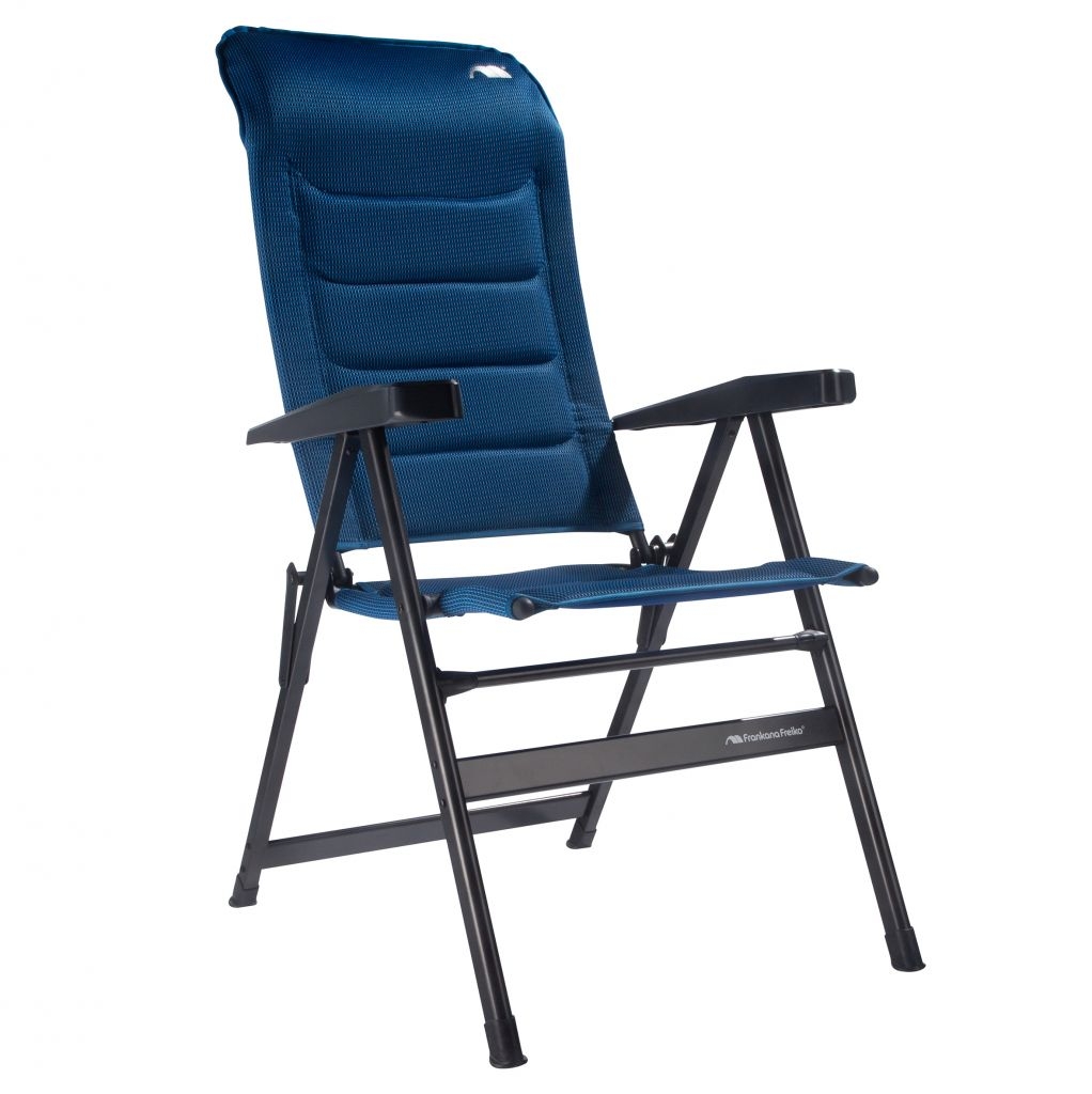 FrankanaFreiko Campingstuhl HighQ Basic – blau | Ergonomisch, bequem & 7‑fach verstellbar