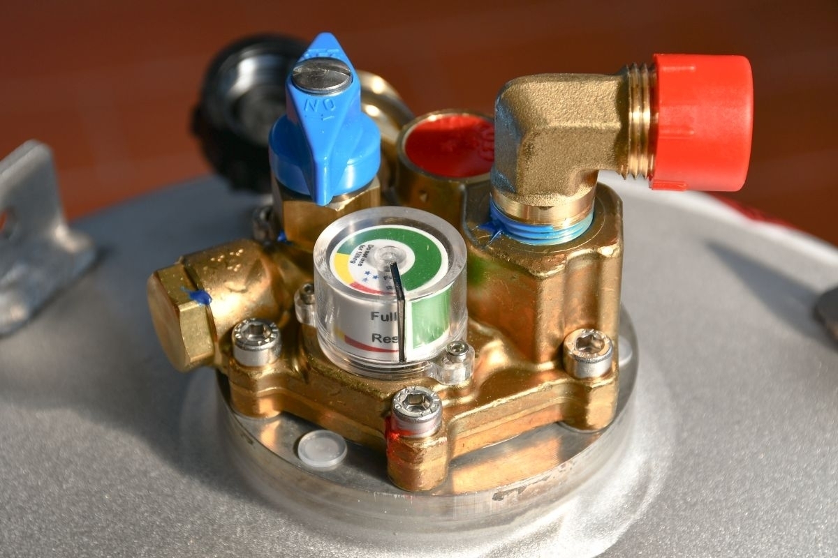 2 x 11 kg Alugas Gastankflasche TravelMate mechanische Füllstandsmessung Set CE inkl. Tankadapterset Europa mit Sinter-Filtern