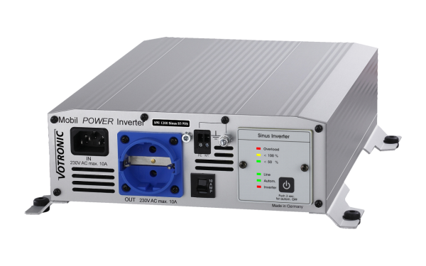 Sinus-Wechselrichter 1200 W mit Netzvorrangschaltung MobilPOWER Inverter SMI 1200 ST-NVS