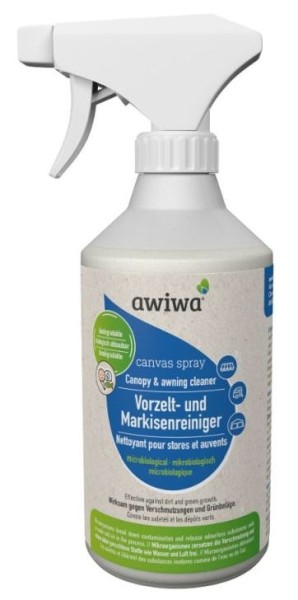 awiwa canvas Vorzelt- und Markisenreiniger Spray, mikrobioloigsch, 500 ml