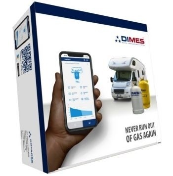 Fernanzeige DIMES SRG - Bluetooth Füllstandsanzeige für 2 Gastankflaschen mit Multiventil