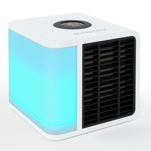 mobiles Klimagerät EvaLIGHT plus, weiß, USB- Betrieb oder 100 – 240 Volt